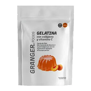 Gelatina con Colageno y Vitamina C GRANGER Sabor Durazno x 150 gr (Granger)