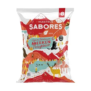 Chips de Batatas con Merken Patagonico x 80 gr (Nuestros Sabores)