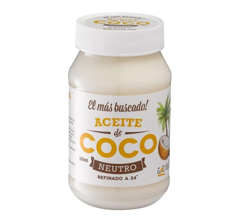 Aceite de Coco Neutro x 500 ml (God Bless You)