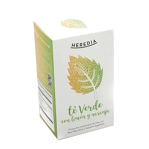 Te Verde con Limon y Naranja x 25 u (Heredia )