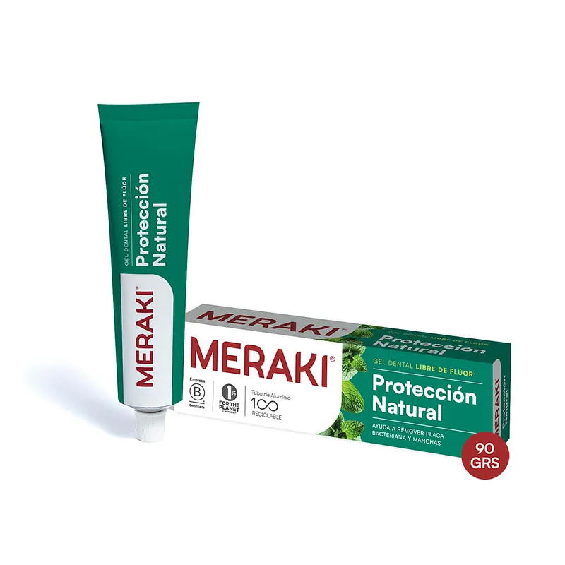 Pasta Dental en Gel Menta Natural x 90 gr (Meraki)