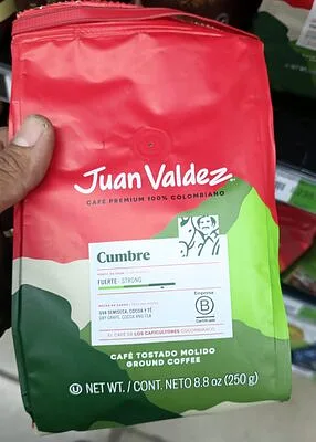 Cafe Cumbre Tostado Molido x 250 gr (Juan Valdez)