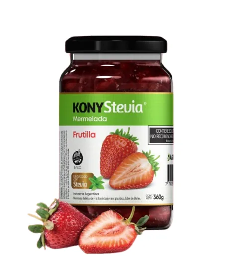 Mermelada de Frutilla con Stevia x 360 gr (Kony)