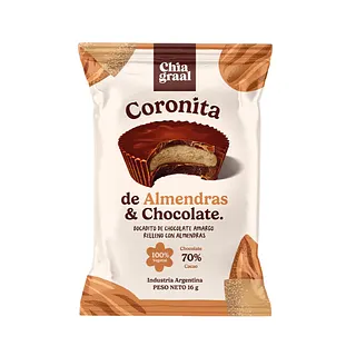 Coronita de Almendra y Chocolate x 16 u (Chia Graal)