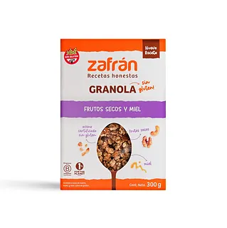 Granola Frutos Secos y Miel x 300 gr (Zafran)