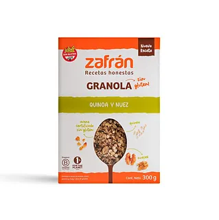 Granola Quinoa y Nuez x 300 gr (Zafran)