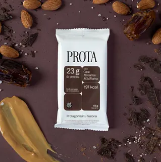 Barra Proteica de Cacao, Almendras y Sal Marina x 12 u (Prota)