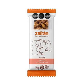 Barritas Nuez y Algarroba x 28 gr x 12 u (Zafran)