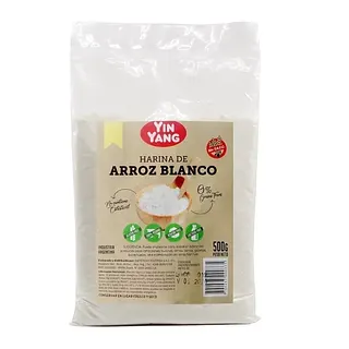 Harina de Arroz Blanca x 500 gr x 6 u (Yin Yang)