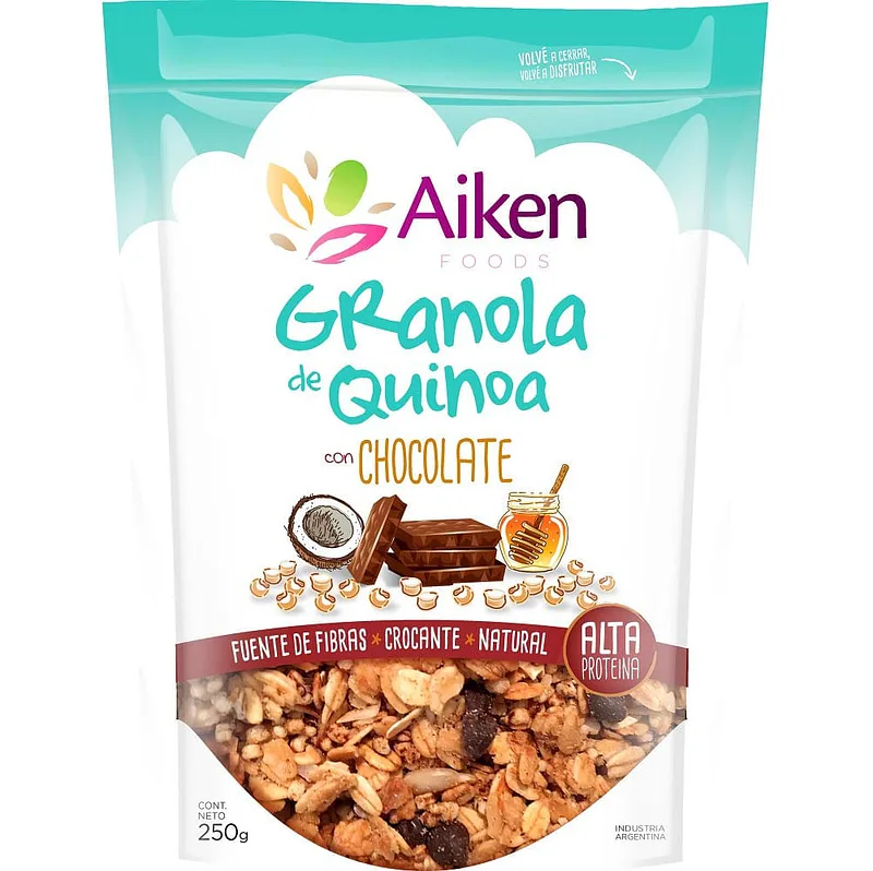 Granola de Quinoa con Chocolate x 250 gr (Aiken)