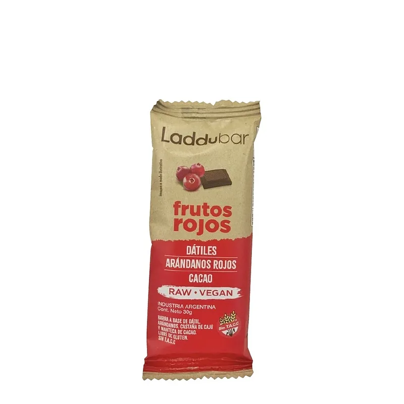 Barrita Frutos Rojos x 30 gr x 12 u (Laddu)