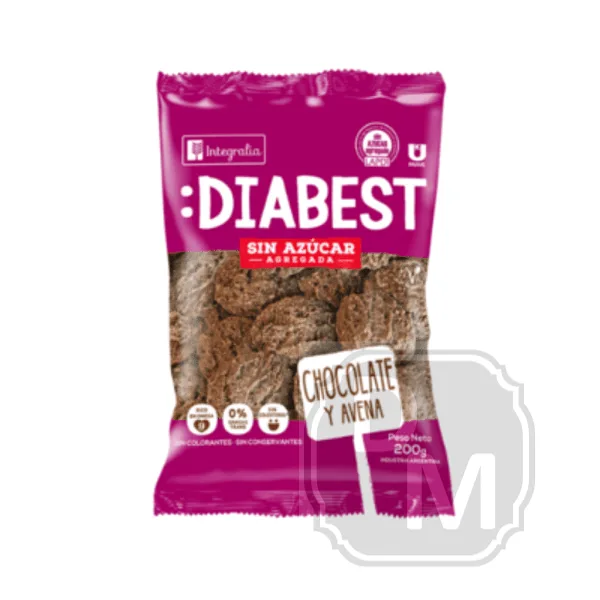 Galletitas Diabest Chocolate y Avena x 200 gr (Integralia)
