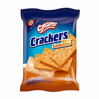 Galletitas Crackers con Semilla sin Tacc Kosher (Smams)