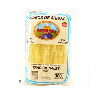Fideos SoyArroz Sin Tacc Tradicional Fino x 300 gr (Soyarroz)