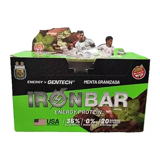 Iron Bar Sabor Menta x 46 gr x 12 u (Gentech)