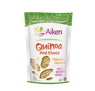 Semillas de Quinoa Real Blanca x 250 gr Envase Doypack (Aiken)