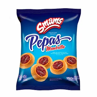 Pepas Smams con Dulce de Membrillo sin Tacc (Smams)