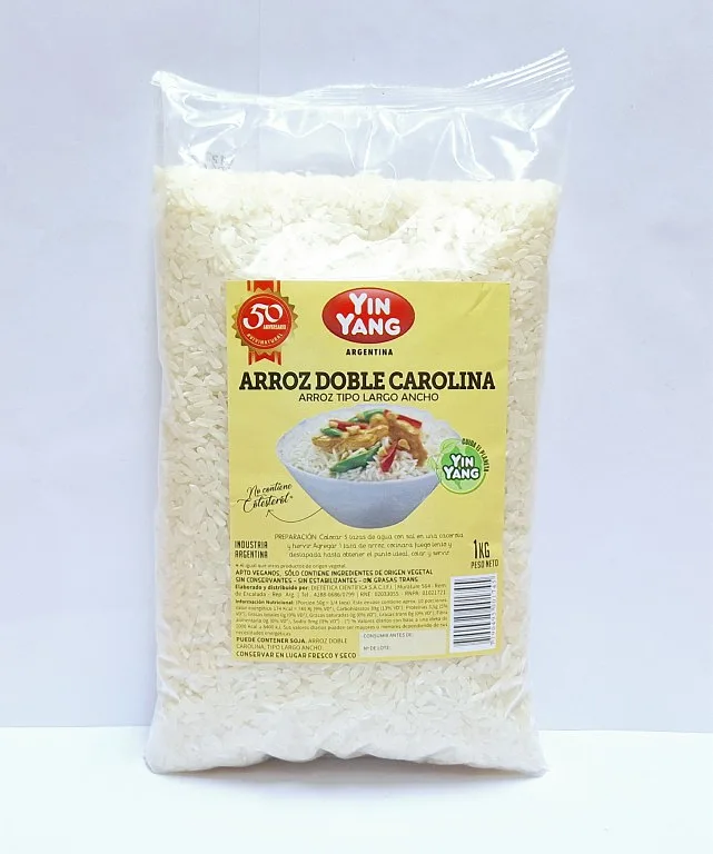 Arroz Blanco Doble Carolina x 1 kg x 10 u (Yin Yang)