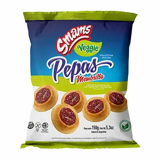 Pepas Smams con Dulce de Membrillo Veggie sin Tacc (Smams)