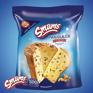 Pan Dulce con Frutas sin Tacc x 500 gr (Smams)
