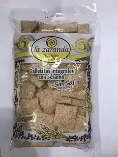 Galletitas Integrales sin Sal Sesamo x 200 gr (La Zaranda)