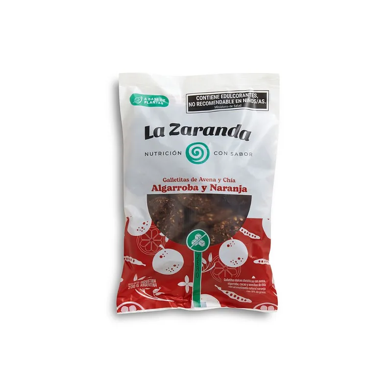 Galletita de Algarroba y Naranja sin Azucar x 200 gr (La Zaranda)