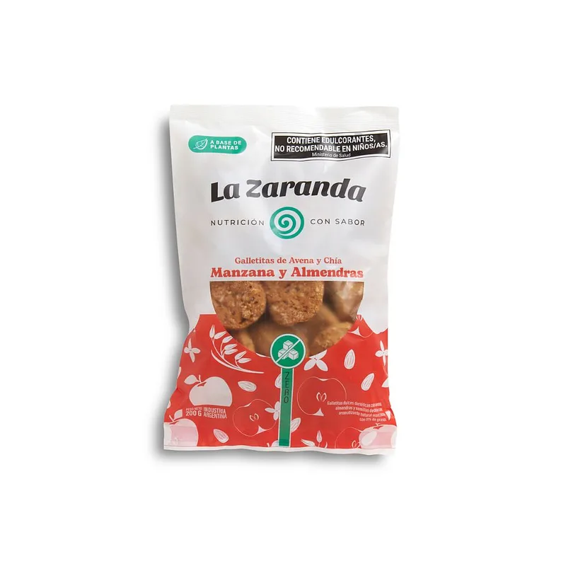 Galletitas de Manzana con Almendras sin Azucar x 200 gr (La Zaranda)