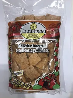 Galletitas Integrales con Sal Tomate y Albahaca x 200 gr (La Zaranda)