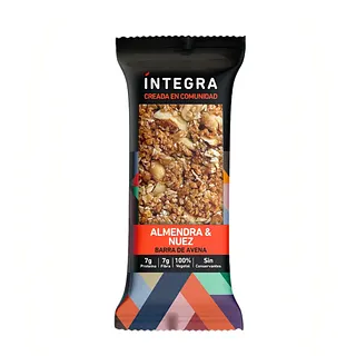 Barritas de Almendra y Nuez x 41 gr x 10 u (Integra)