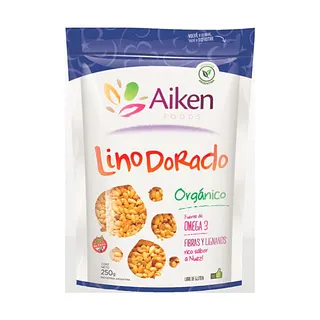 Lino Dorado Organico x 250 gr Envase Doypack (Aiken)