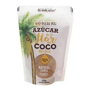 Azucar de la Flor de Coco Doypack x 250 gr (God Bless You)