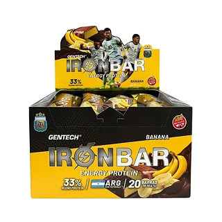 Iron Bar Sabor Banana x 46 gr x 20 u (Gentech)